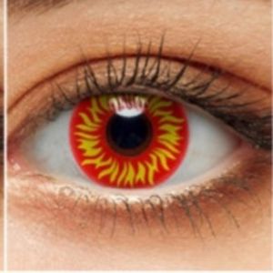 New Flaming Fire Halloween Contact Eyewear SALE$$